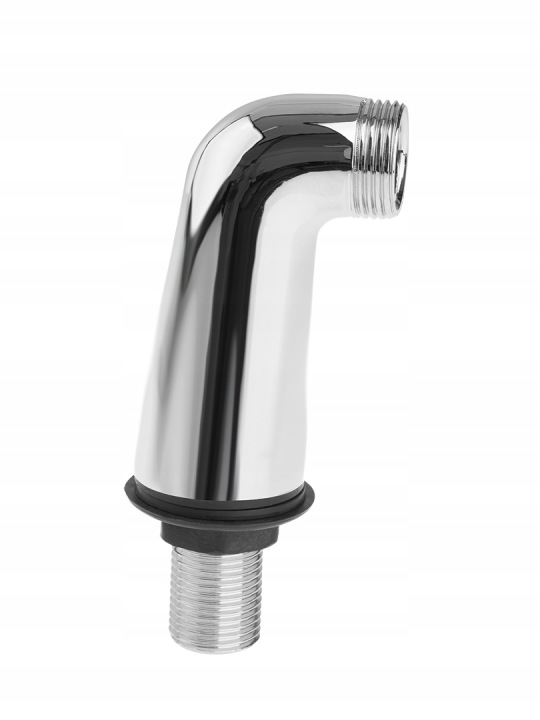 Úhlová přípojka pro montáž nástěnné baterie, chrom 3/4" x 1/2"