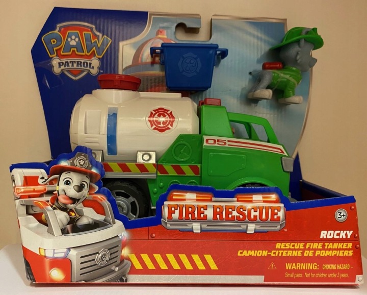 Транспортний засіб з фігуркою Spin Master Щенячий Патруль Fire Rescue Rocky Цистерна