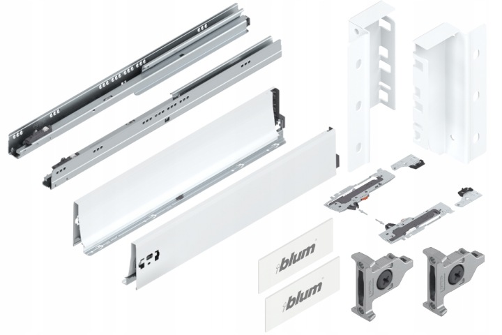 Blum Tandembox 650 Šuplík střední Tip-On K bílá