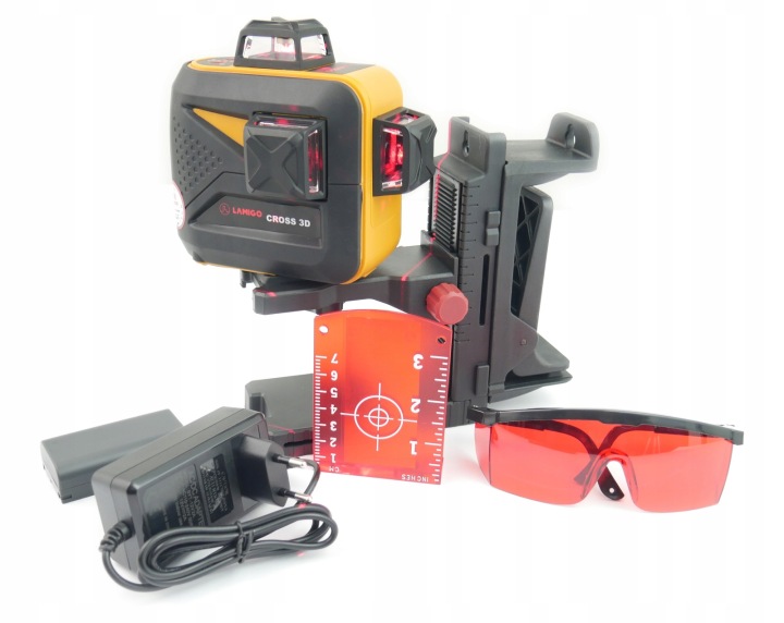 Cross 3D Lamigo Křížový laser Lineární červený laserový paprsek Síťka 360