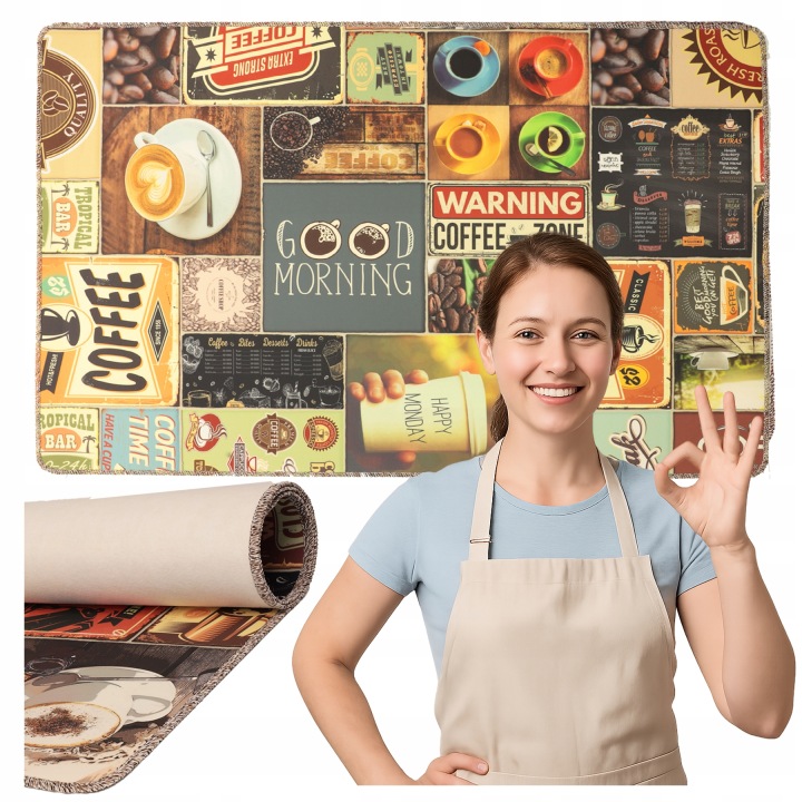 Koberec Běhoun do kuchyně Protiskluzová Pvc podlahová krytina Linoleum Gumolit 100 x 150 cm