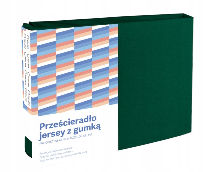 Prostěradlo Jersey S Gumičkou 180X200 Láhev Tmavě Zelená Zeleň Matná