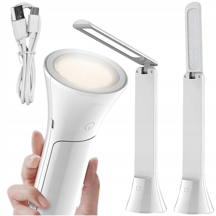 Noční Lampa Led Na Stůl 2V1 Bezdrátová Dotyková Stolní Svítilna Usb