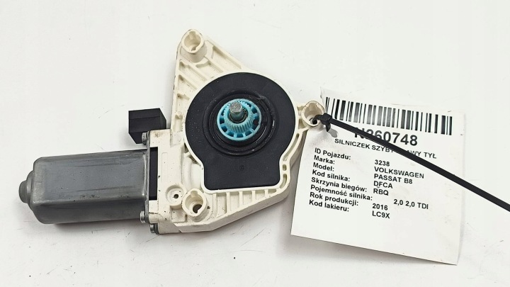mini motor windows right rear part 5Q4959801B VOLKSWAGEN PASSAT B8