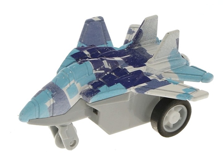 Літак військовий 9,5x5,5x4 см, металевий