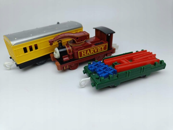 Harvey Вагончик з приводом TS-14 Plarail HarveyTrackmaster HUBCIO TOMY Жовтий (вживаний) — фото 9