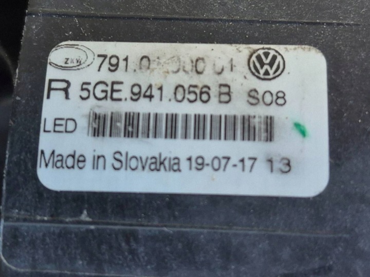 Päevased sõidutuled Eesõigusleht Volkswagen Golf VII 5GE941056B 7