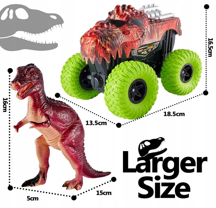 Велика Діно Авто Іграшка 360° і T-rex Динозаври 2 шт. — фото 7