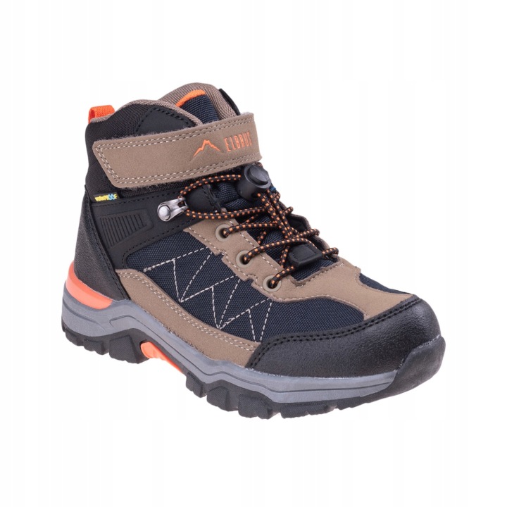 Взуття туристичне ELBRUS Alven Mid WP JR Водонепроникні Чорний Розмір 28 — фото 4