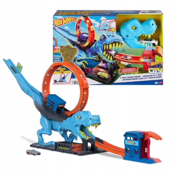 HOT WHEELS набір треків петля тиранозавра + машинка — фото 9