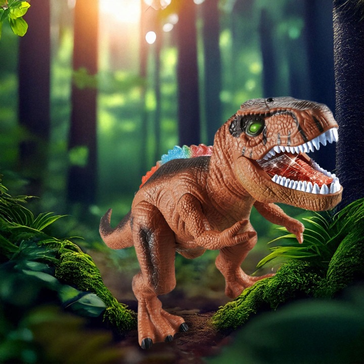 Дистанційно керований динозавр на пульті керування інтерактивний T-REX ходить ричить LED — фото 9