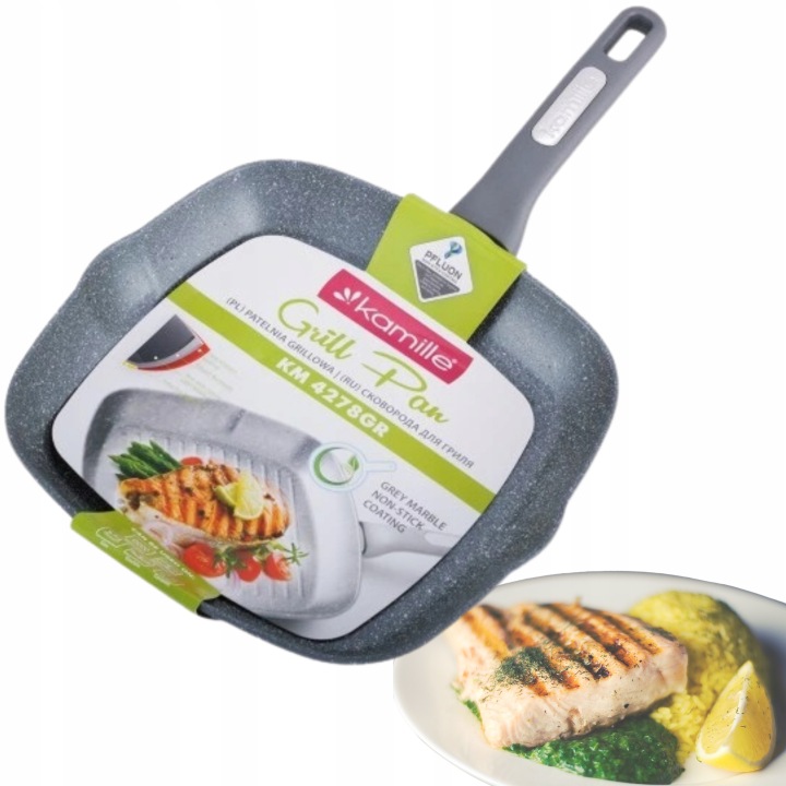 Granitová Grilovací Pánev 28 cm Indukce Kamille