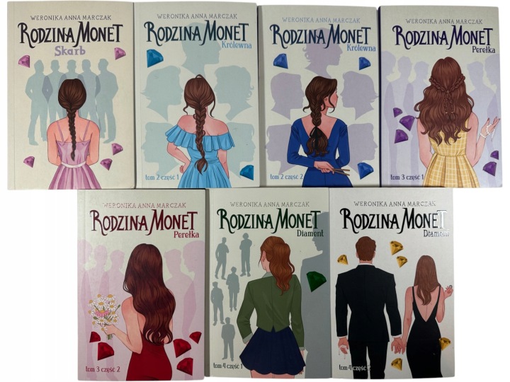 Zdjęcie egzemplarza: Rodzina Monet / zestaw 7 książek / Weronika Anna Marczak Komplet