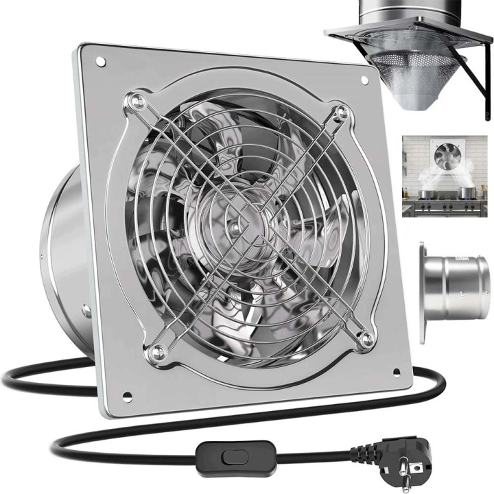 Odsávací Ventilátor 6 Palců 40 W 2800 R/min Do Kuchyně, Koupelny, Sklepa