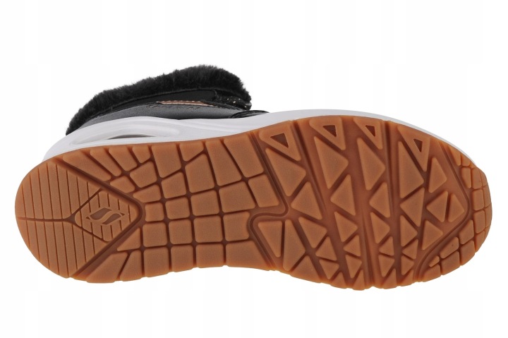 SKECHERS UNO - COZY ON AIR [32] Взуття зимове дівчаче Чорний — фото 6