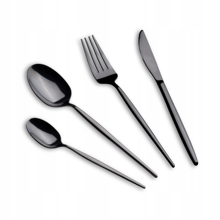 Sada příborů Berlinger Haus Shiny černá pro 6 osob BH-3069
