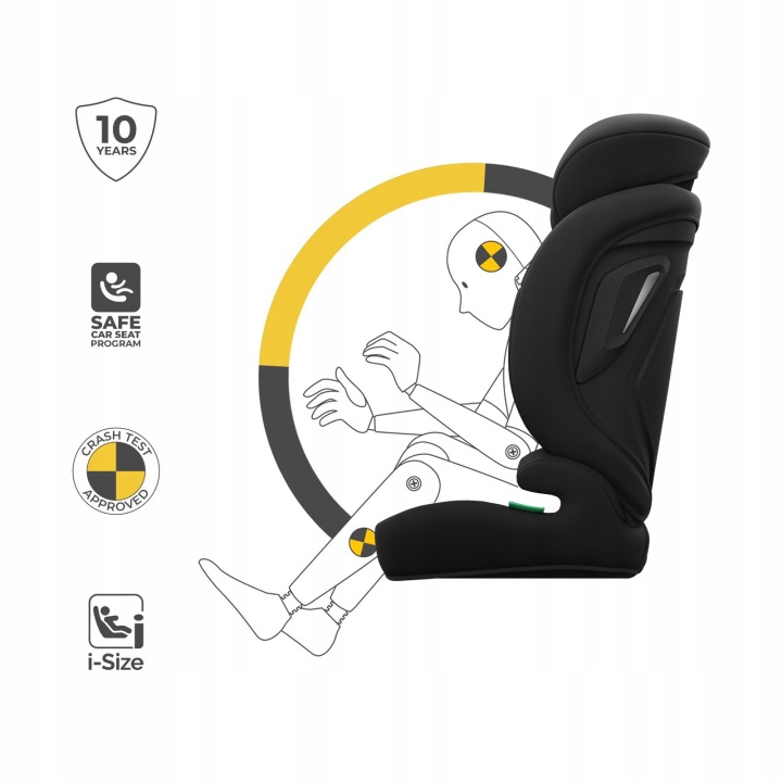 Kinderkraft Comfort Up I-Size автокрісло 9-36 кг Чорний — фото 2