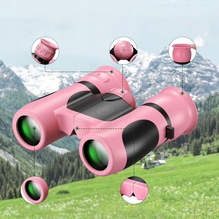Бінокль дитячий Bedee 8×21 Binoculars For Kids pink — фото 2