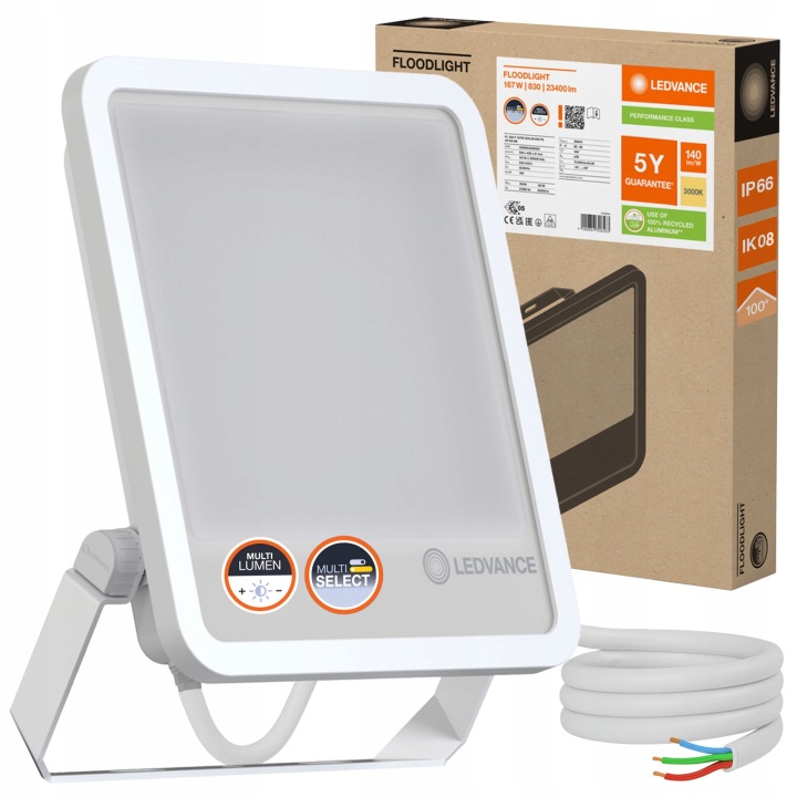 Led reflektorový reflektor venkovní 167W 23400lm 3000K IP66 Floodlight
