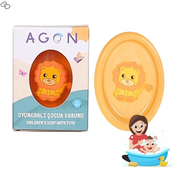 Agon Kids мило з ароматом апельсина для дітей з іграшкою 50 г
