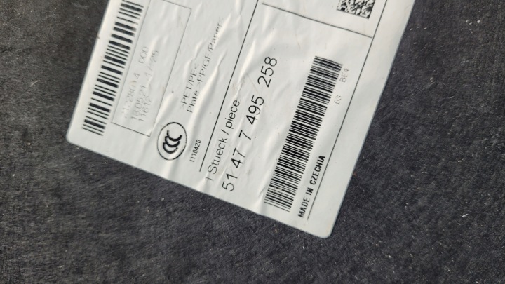 BMW 2' F44 GRAN COUPE 21r SUBPARTE DO 7495258 BAG 8