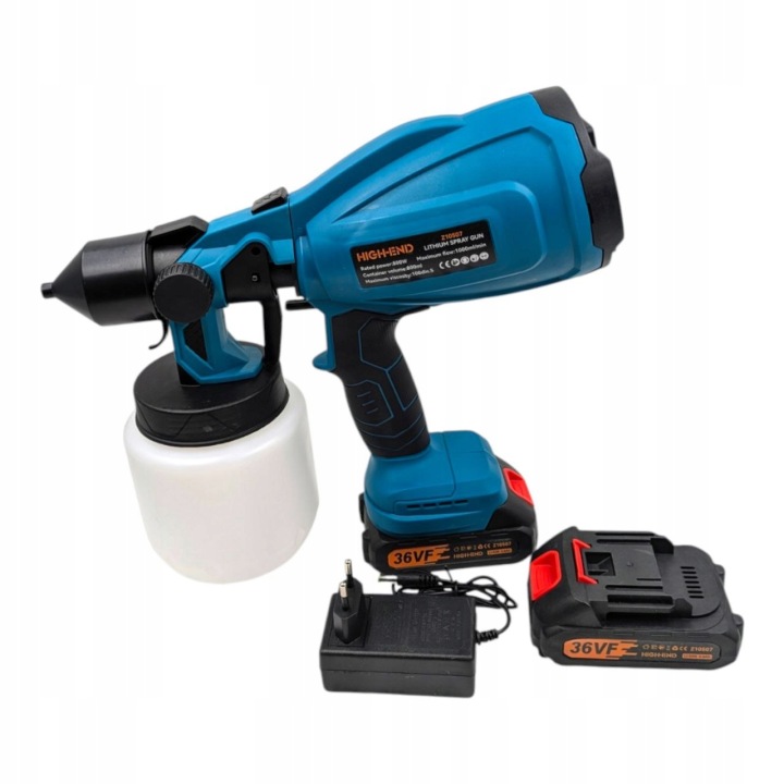 Akumulátorová Malířská Pistole 2X36VF 800W 800 ML Sada