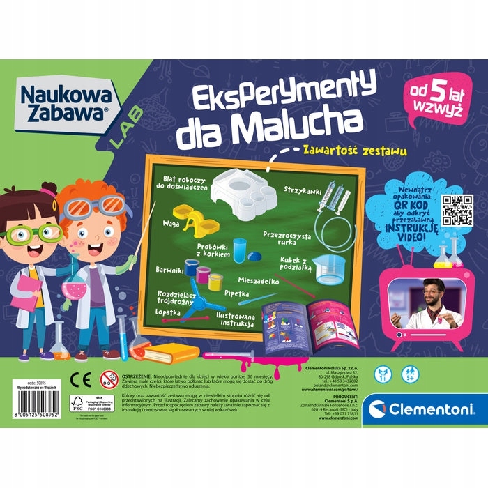 Clementoni Наукова Гра Lab 50895 Експерименти Для Малюка — фото 3