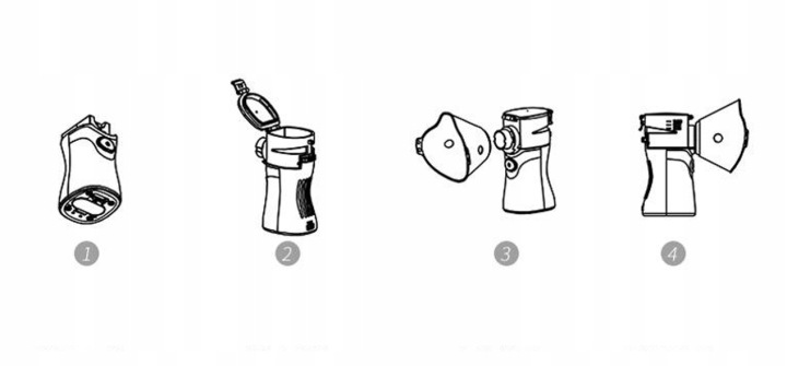 INHALATOR NEBULIZATOR DLA DZIECI I DOROSŁYCH легкий портативний тихий USB — фото 10