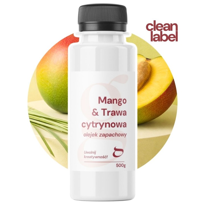 Vonný olej Mango & Tráva Citronová na svíčky a mýdlo velká láhev 500 g