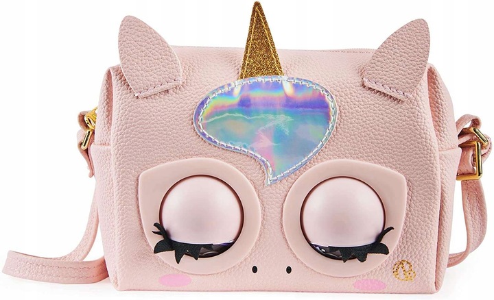 PURSE PETS GLAMICORN TOREBKA INTERAKTYWNA Z OCZAMI JEDNOROŻEC EKOSKÓRA Marka Spin Master