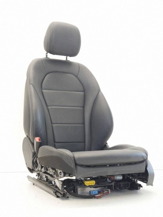 sedile sinistra Anteriore Anteriore autisti nero pelle, in pelle MERCEDES GLC W253