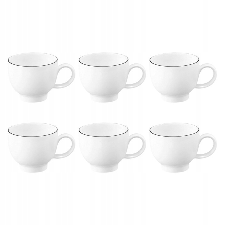 Seltmann Lido Black Line Sada 6 šálků na espresso 90 ml