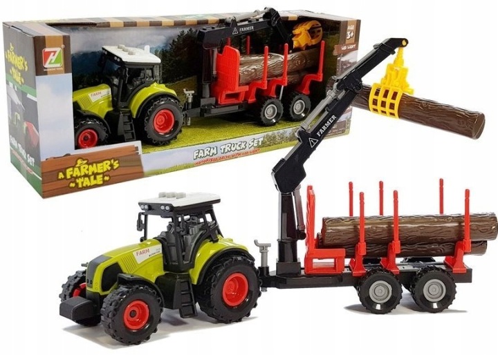 Traktor з причепом 390x150 мм Lean Toys