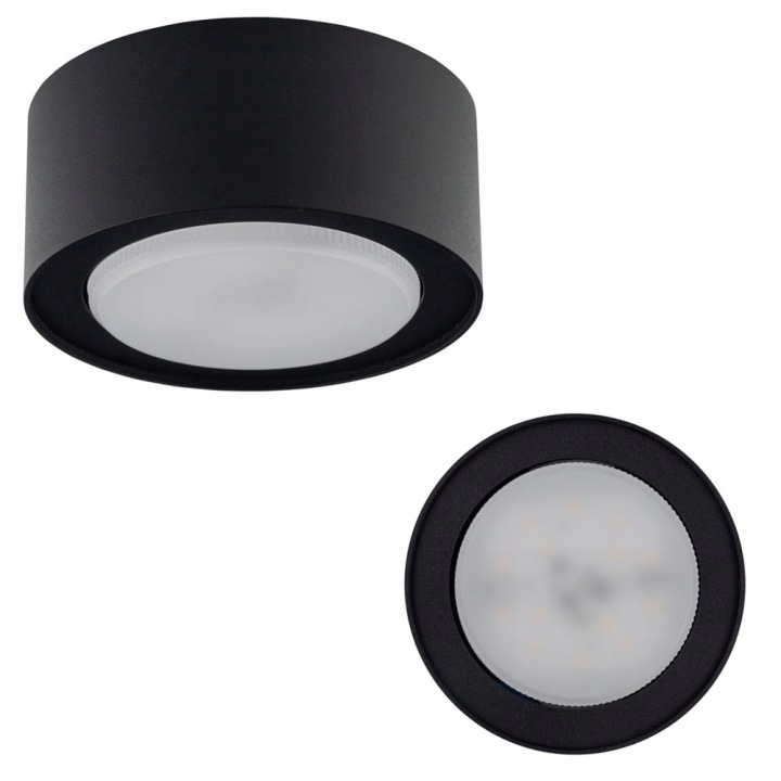 Nowodvorski nástěnná lampa na zeď GX53 Flea Black 12W 8203 do obývacího pokoje