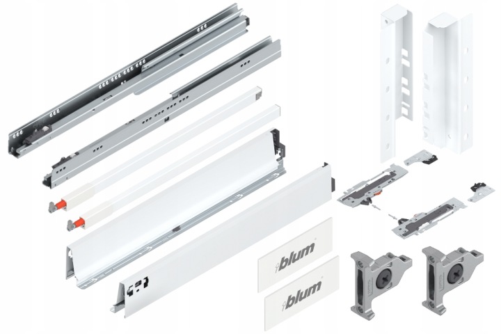 Blum Tandembox 600 Šuplík střední Tip-On C bílá
