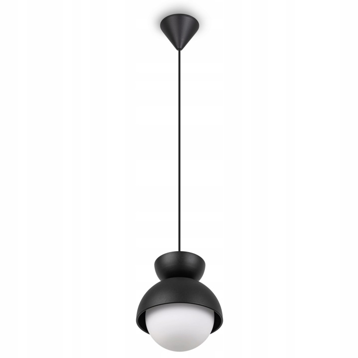 Závěsná lampa nad stůl G9 Černá moderní do ložnice Klosz Lampka