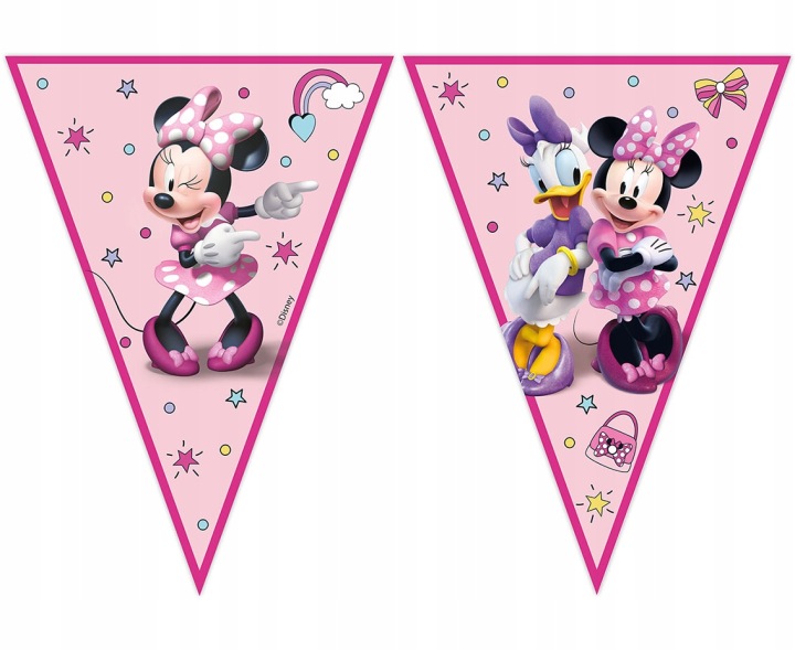 Банер гірлянда MINNIE JUNIOR прапорці 230 см
