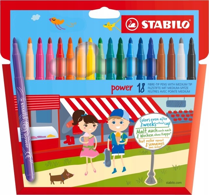 Фломастери STABILO POWER [18]