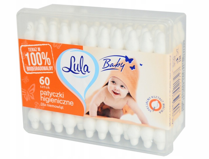 Lula Baby Палички косметичні для немовлят 60 шт. — фото 3