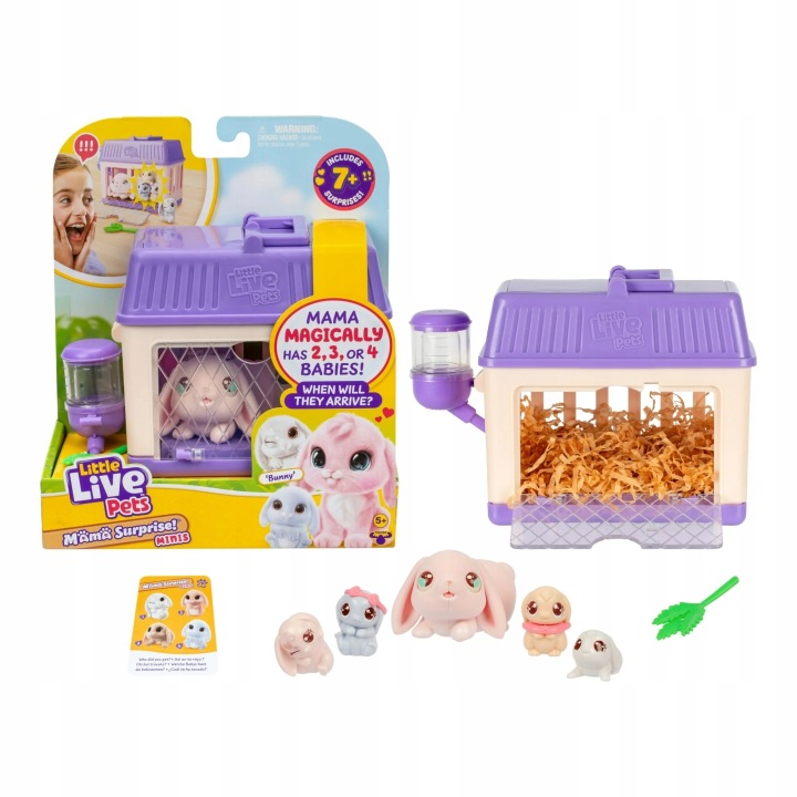 Уцінка LITTLE LIVE PETS Мама Surprise Króloikl з Дітьми Міні Зайчик (пошкоджений) — фото 5