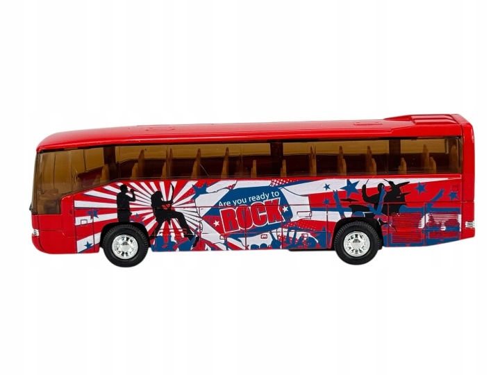 WELLY SUPER COACH CZERWONY 1:64 автобус нова металева модель — фото 3