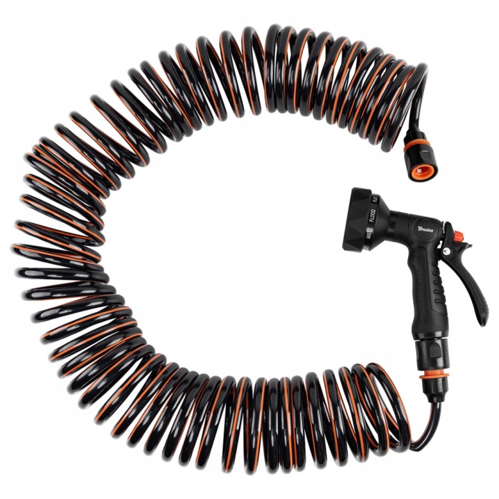 2x Hadice zahradní hadice Spirng Flex 15 m, sada s 9-funkční pistolí