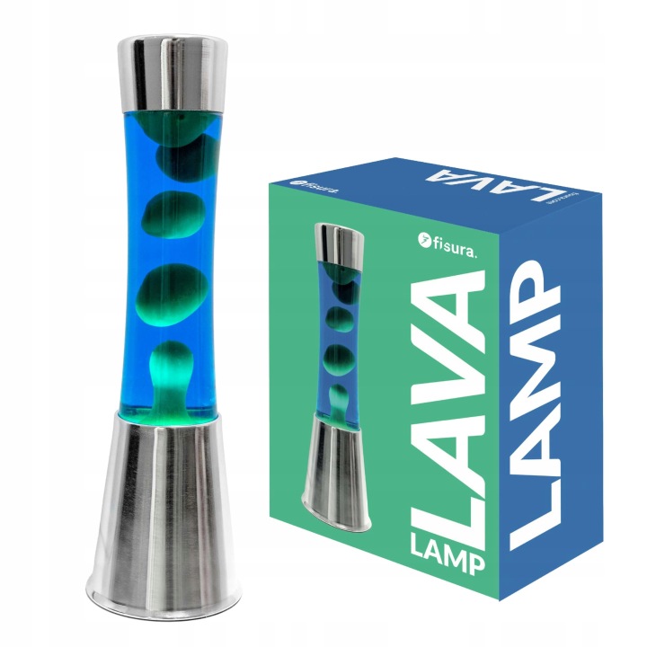 Lávová lampa Lava Lawa lampička 20459 Fisura modrá zelená magmatická