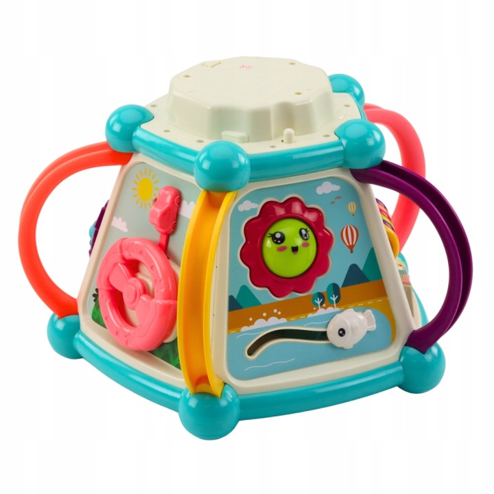 Lean Toys Багатофункціональний Кубик розвивальний Сортер 7 в 1 Світло і звук — фото 2