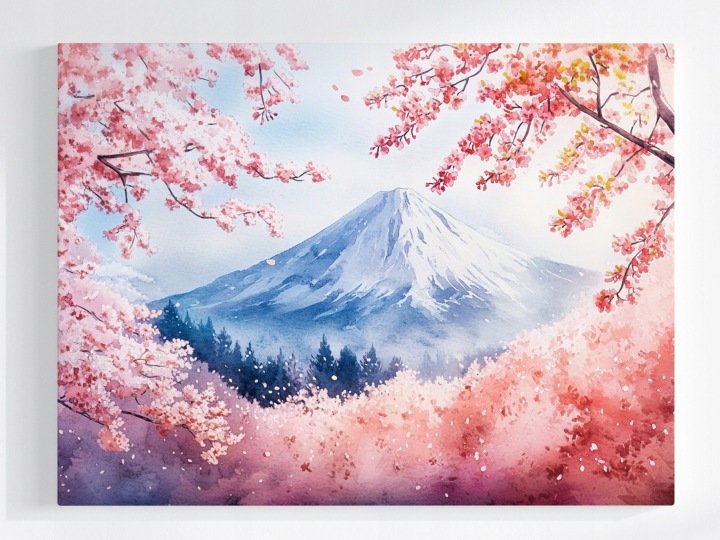 Plakát Krajina Japonsko Hora Sopka Fuji Fudži Asie 100x75