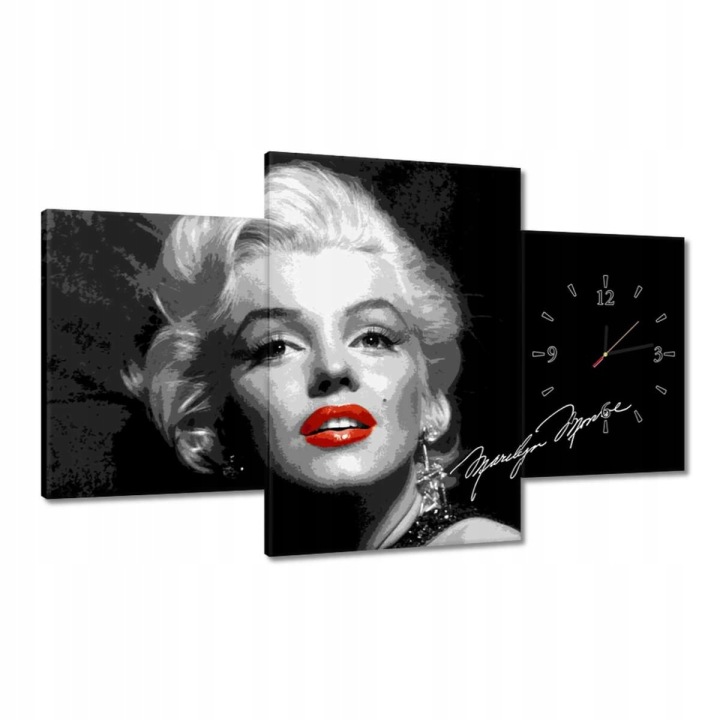 Hodiny 100x60 Marilyn Monroe autogram