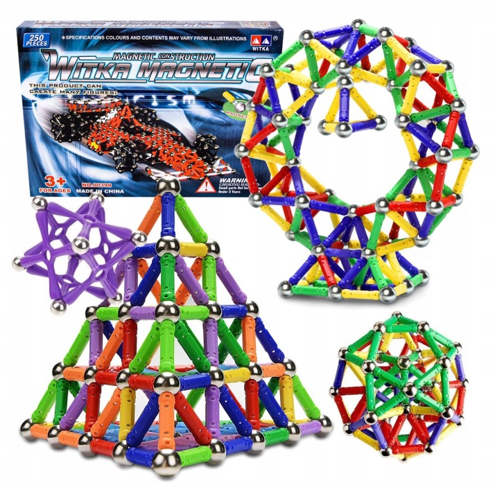 MAGNETIC BLOCKS CONSTRUCTION PUZZLE 250 PCS
