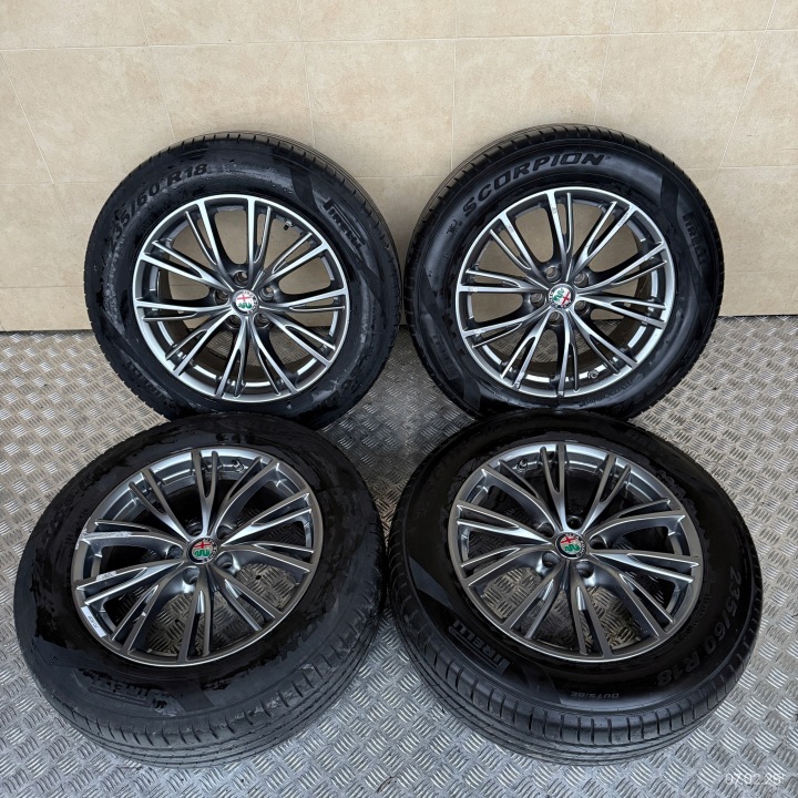 felgen reifen räder reifen ALFA ROMEO STELVIO PIRELLI 235/60/18" 2MM sommerreifen
