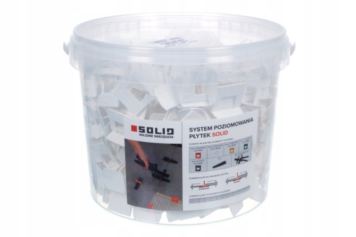 Klipsy a klínky pro vyrovnávání dlaždic Opakovaně Použitelné Solid 1,5 mm 440 ks