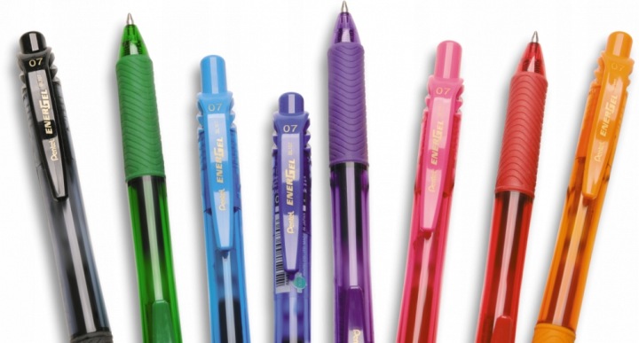 Ручка кулькова Energel Pentel BL-107 0,7 мм сині — фото 6